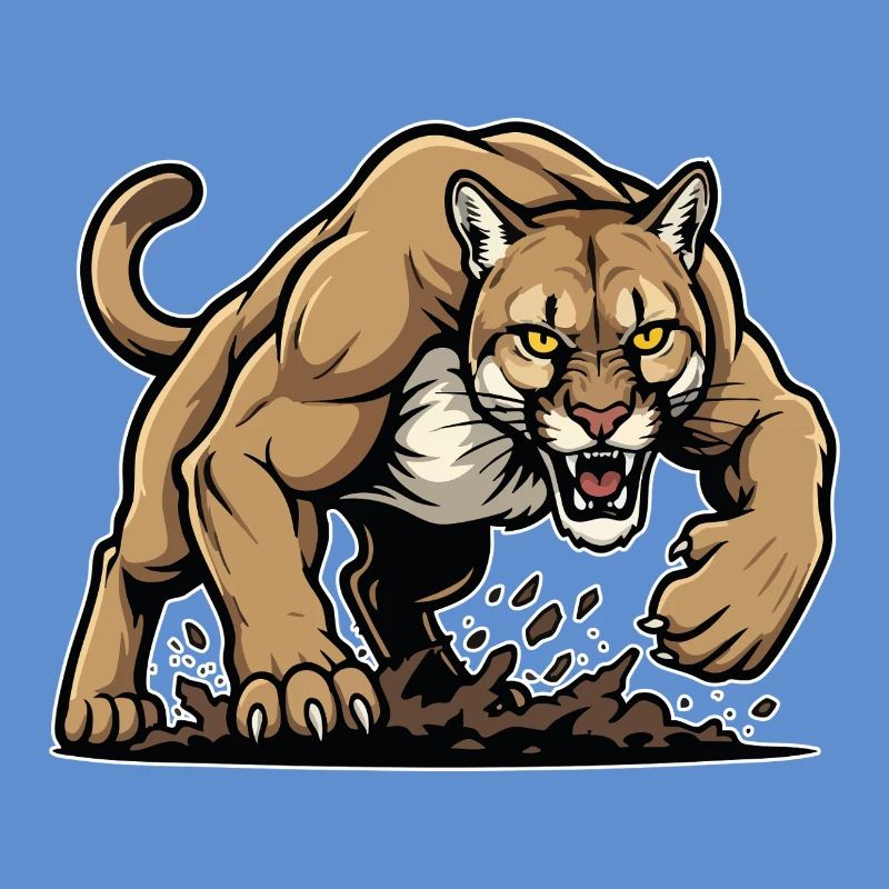 Cougar Berglöwe Wildmaskottchen