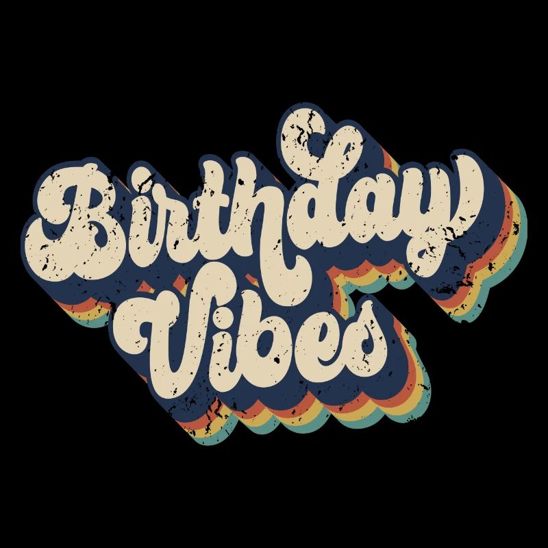 Birthday Vibes Matching Gruppe Geburtstagsparty Geschenk