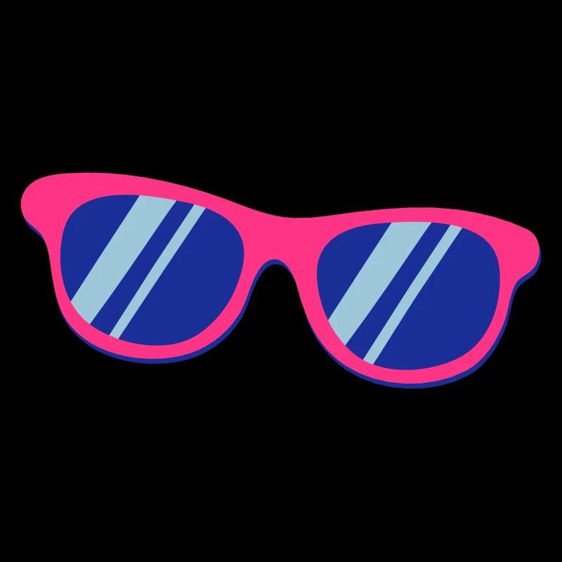 Pink Blaue Sonnenbrille Pop Art Retro