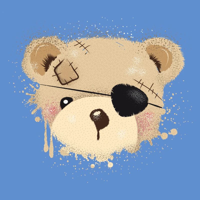 Nounours avec cache-œil