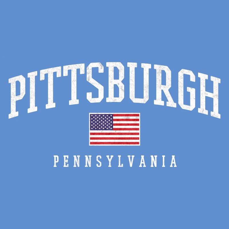Arc de Pittsburgh avec drapeau