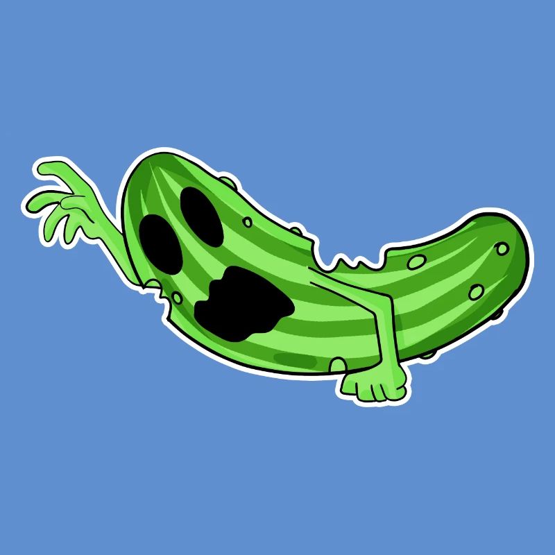 Horreur de concombre zombie