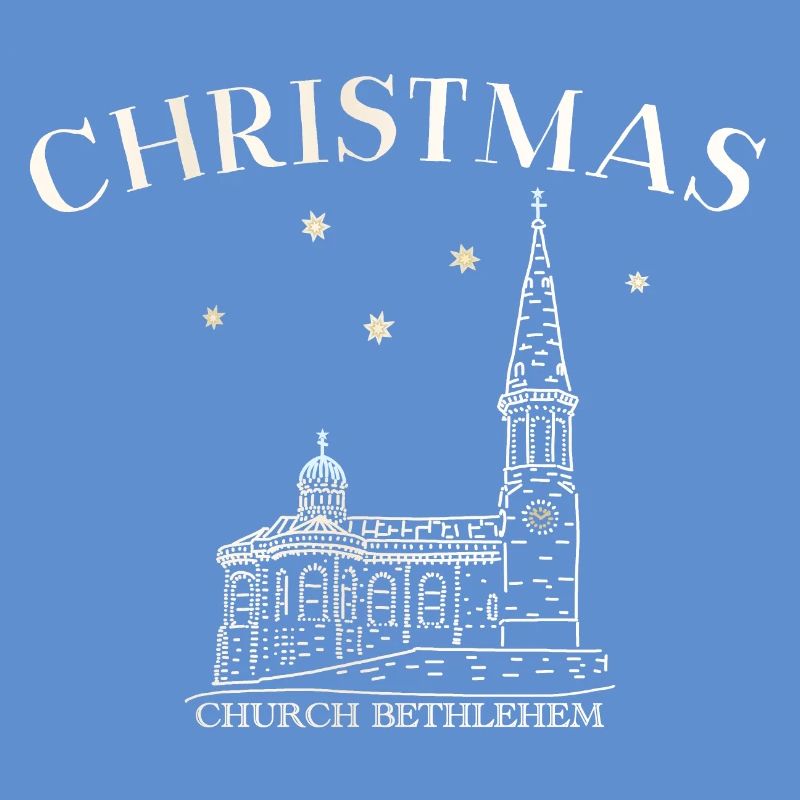 Weihnachtskirche Bethlehem Zeichnung