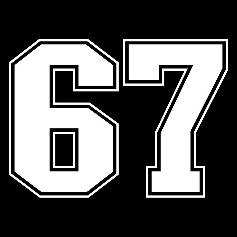 Fun 67 Zahl 6-7 6 7 Sechs Sieben
