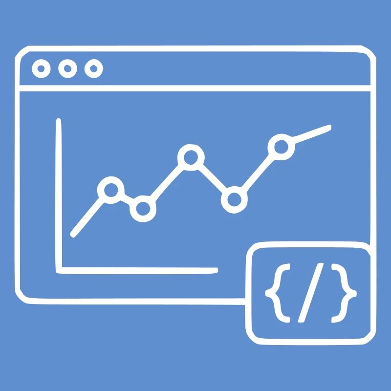 Web Analyse Chart Coding Browser Vektor