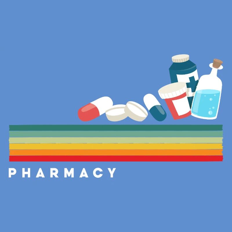 Retro pharmacist pharmacy technician