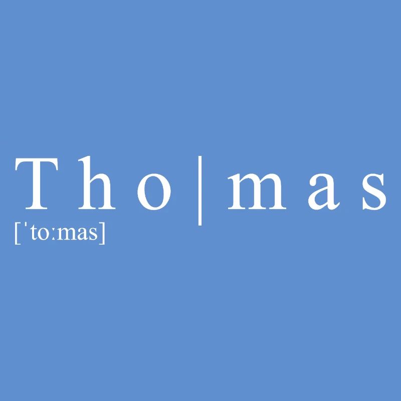 Thomas Definition Typografie