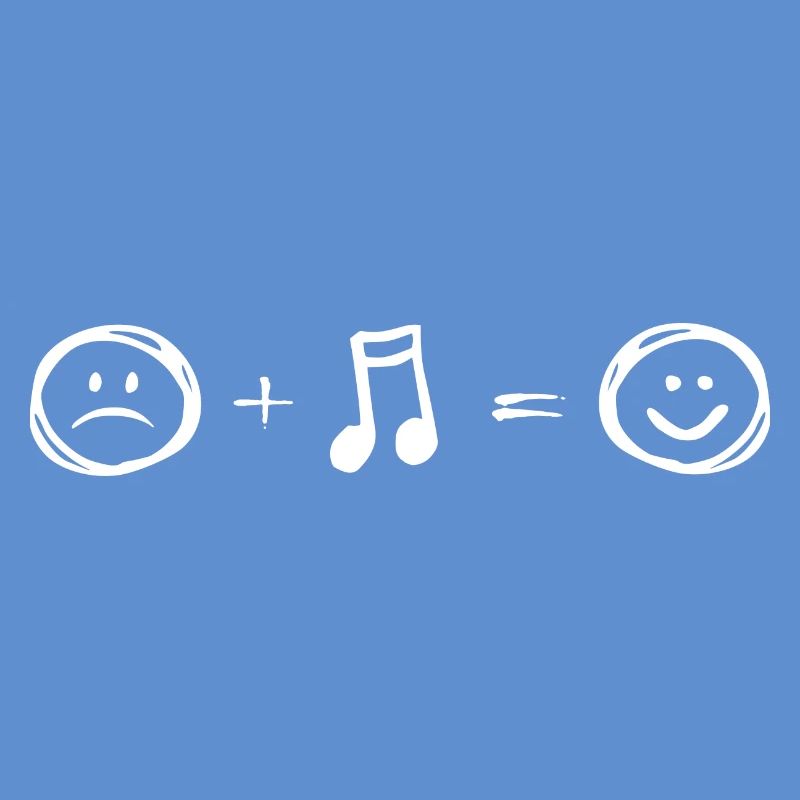 Music makes HAPPY - sad notes smile