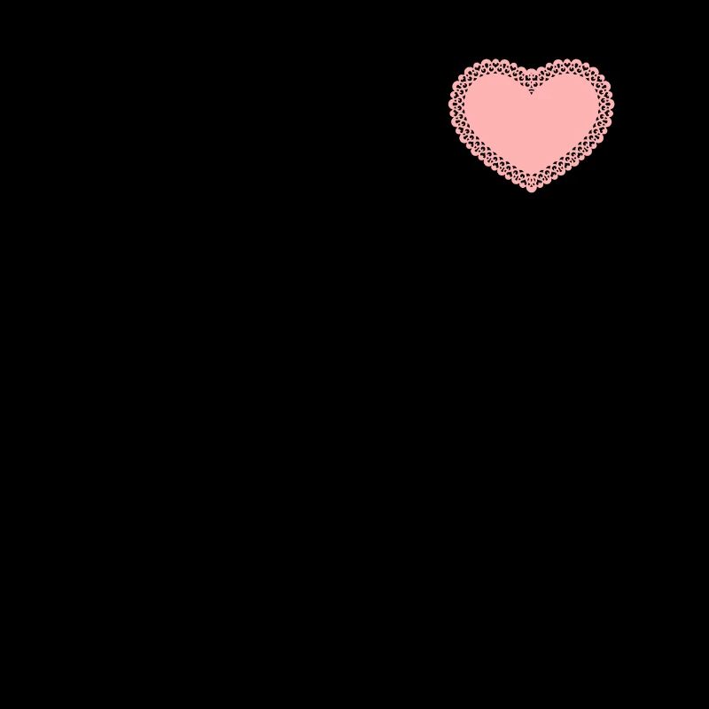 Süßes rosa gehäkeltes Herzchen