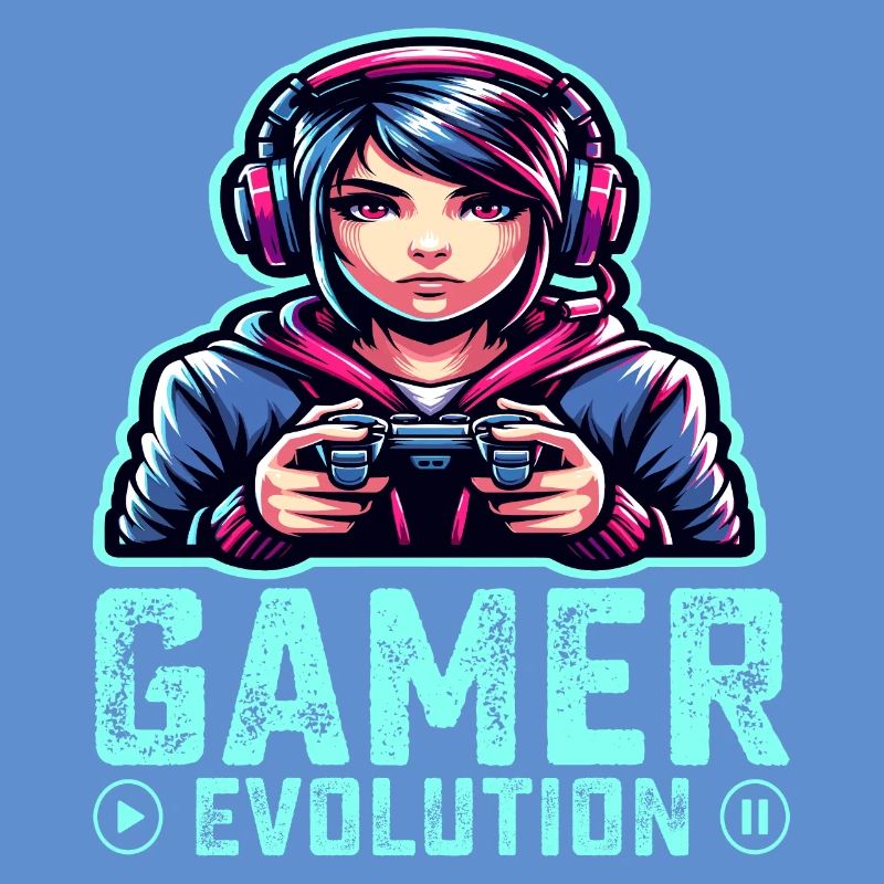 Die Evolution eines Gamers, cooles Gaming-Design