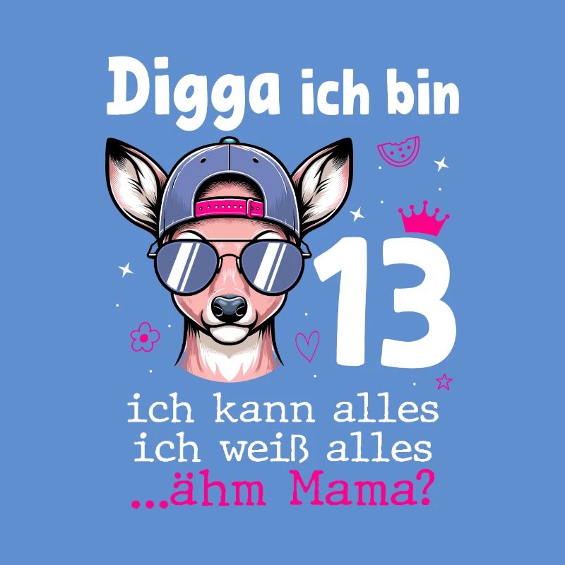 Digga Ich Bin 13 Kindergeburtstag Mädchen