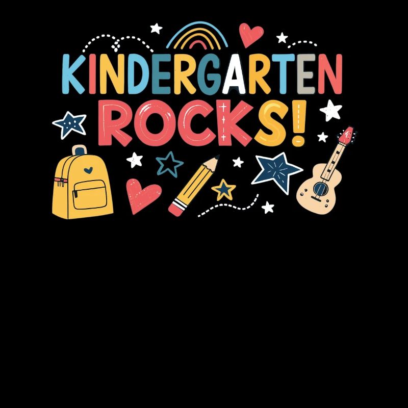Kindergarten Rocks – Fun Design for Kids