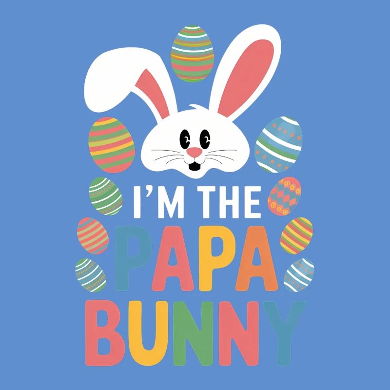 Drôle de lapin de Pâques papa Conception de Pâques