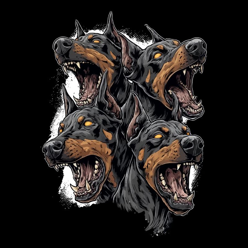 Cerberus Wütende Dobermänner – Aggressive Hunde