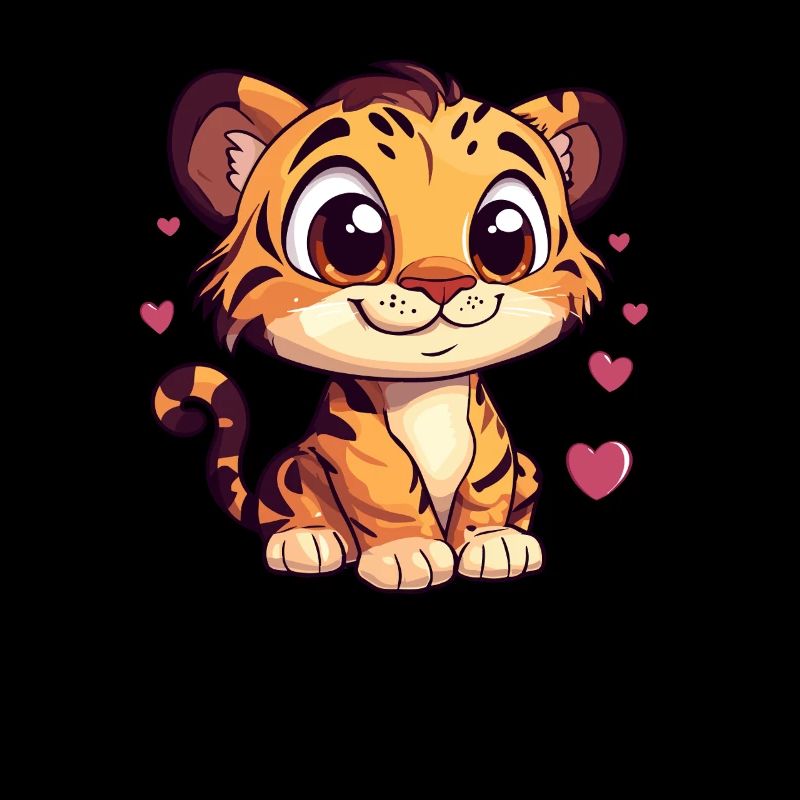 Tiger mit Herzchen