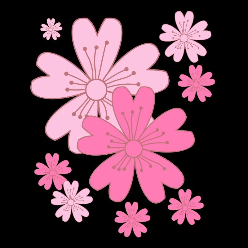 Fallende Sakura Kirschblüten