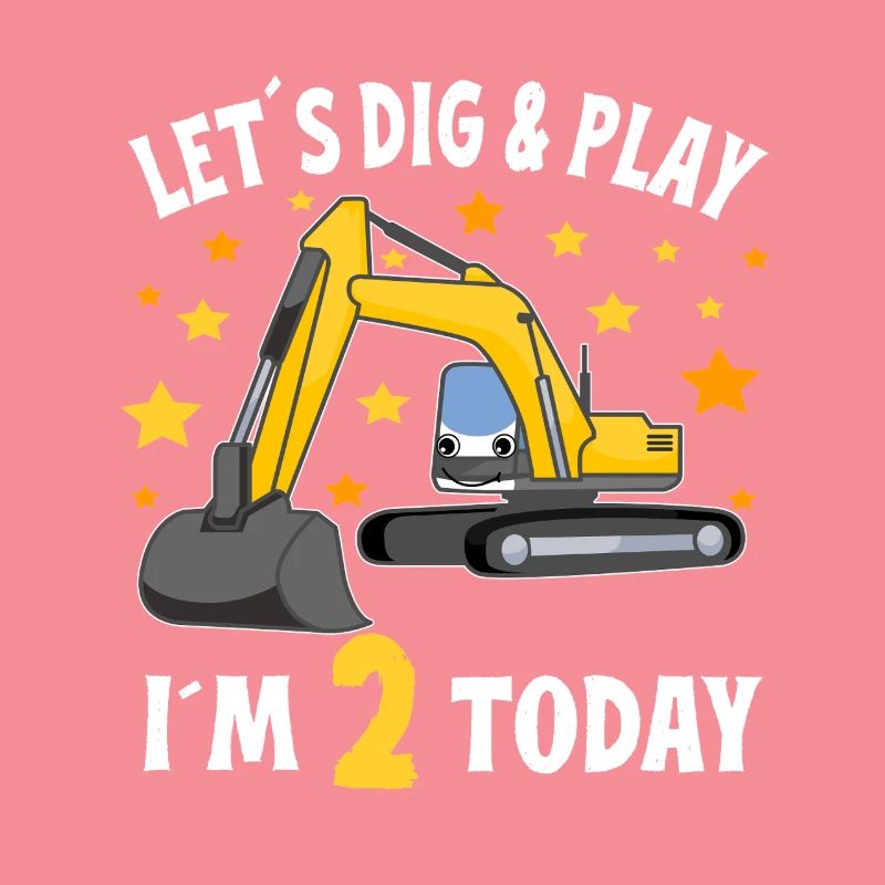 2. Geburtstag Junge 2. Geburtstag Bagger