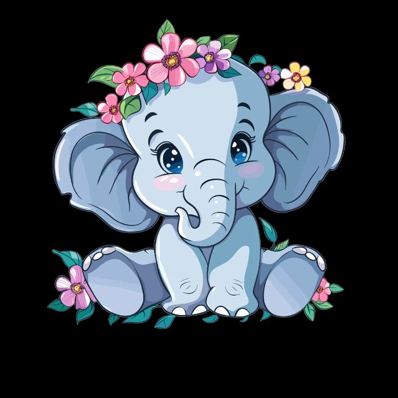 Blumenbaby Elefant