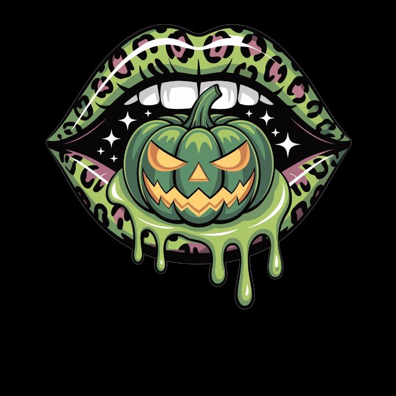 Lèvres léopard Halloween