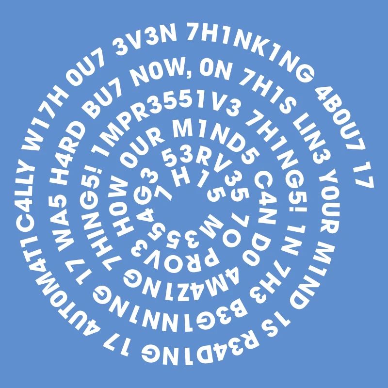 Leetspeak Spirale – Nerd Code 1337 Geek Design