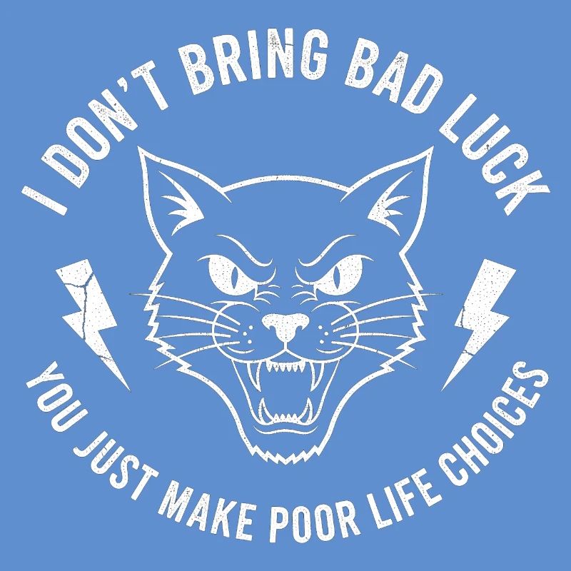 Pech oder Wille Katzen-Spruch