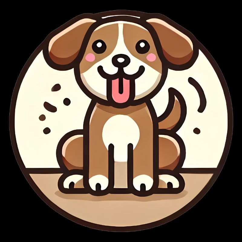 Conception de chien de dessin animé ludique