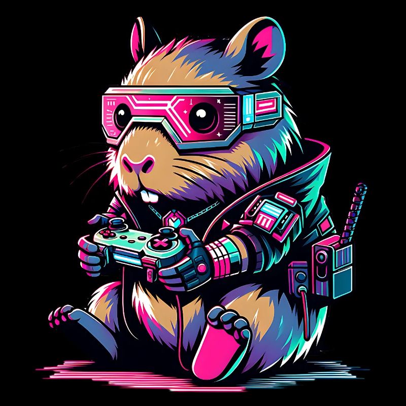 Capybara Jeux Vidéo Gamer Capybara
