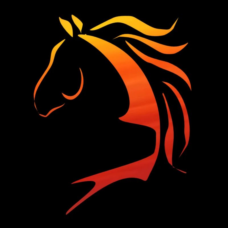 Pferd, Pferdekopf, Grafik, Horse, Cheval, Logo