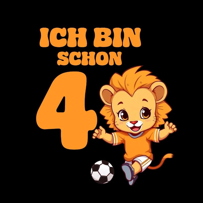 Fußball Geburtstag Löwe Sternzeichen 4 Jahre Junge