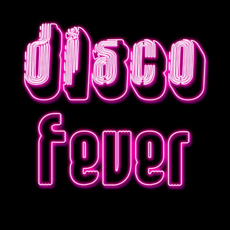 Disco Fever Texte Rétro Vintage