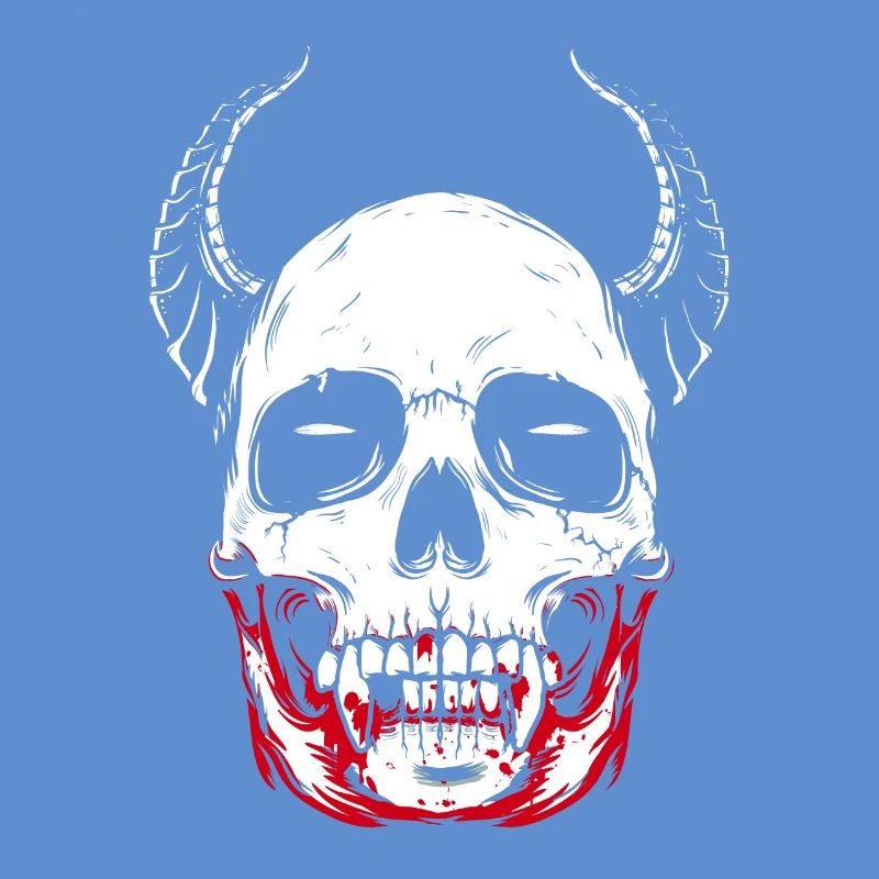 Vampire skeleton horror skull
