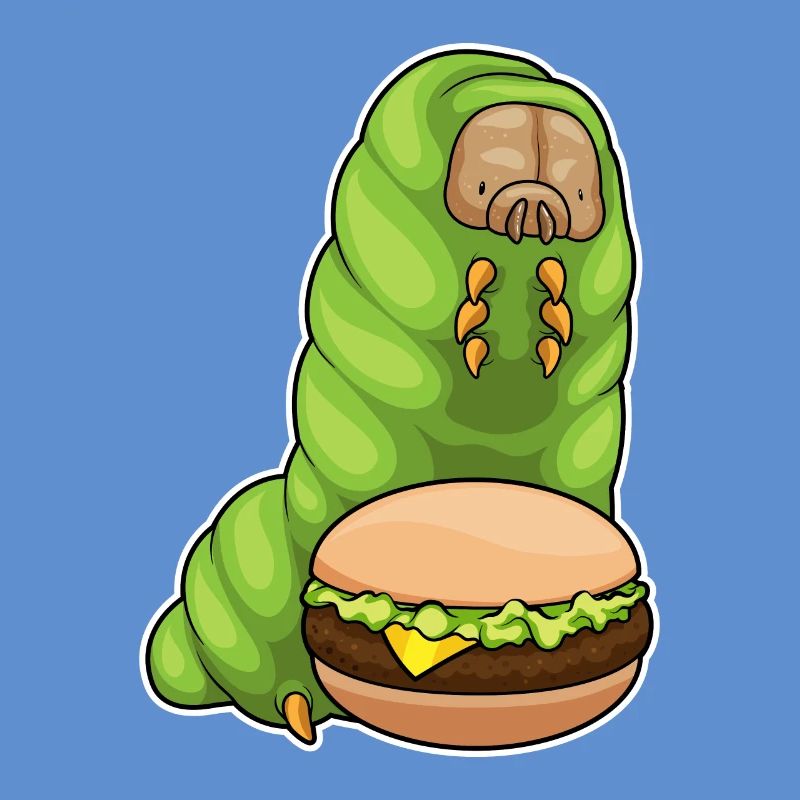 Raupe Cheeseburger
