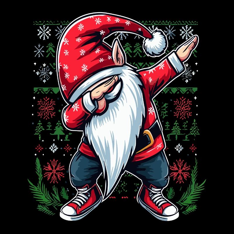 Dabbing Saint-Nicolas Noël moche