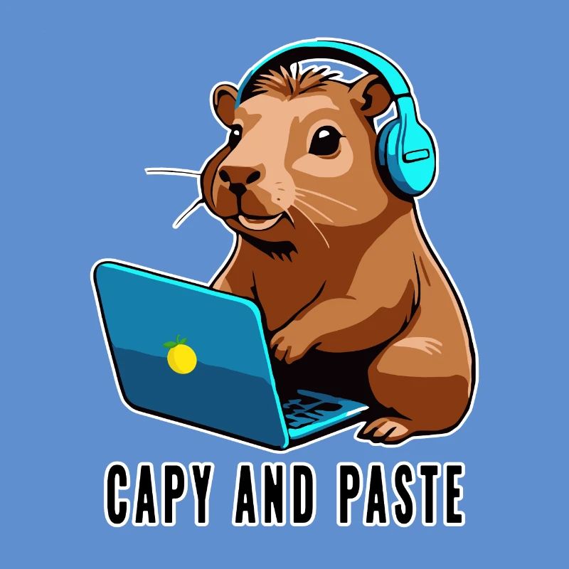 Capybara mit Witz Capy and Paste