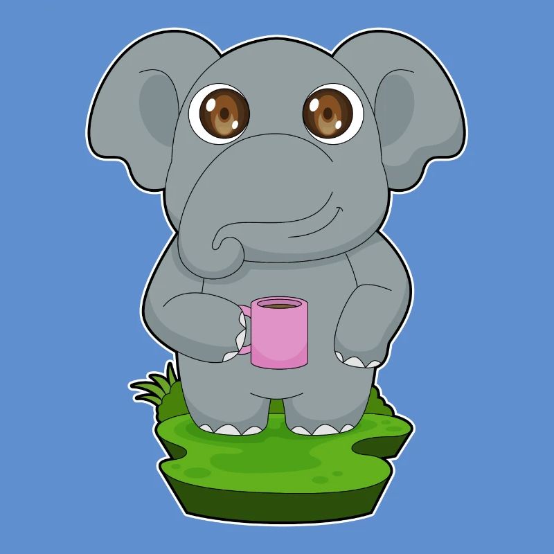 Elefant Kaffee Becher