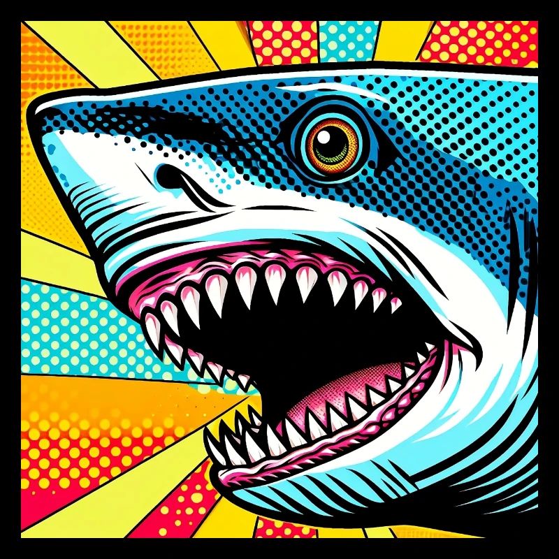 Requin Pop Art