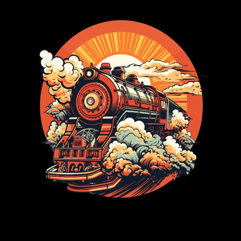 Look de bande dessinée de train