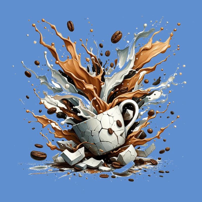 Exploded Coffee - 100% Caffeine