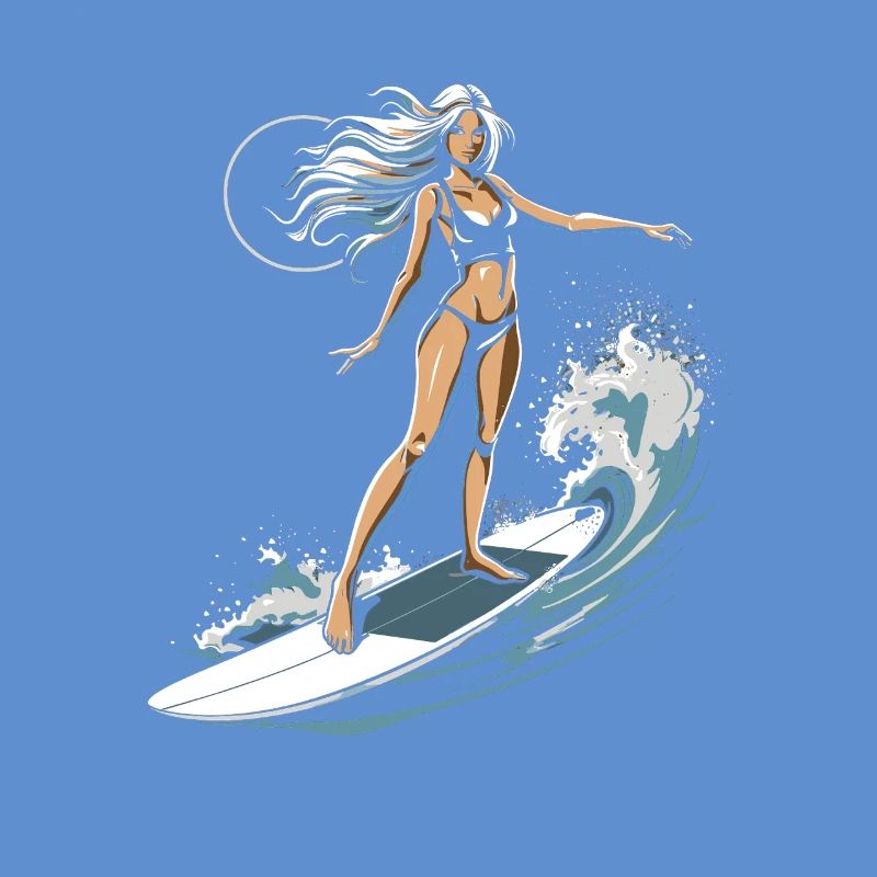 Graphique de surfeuse