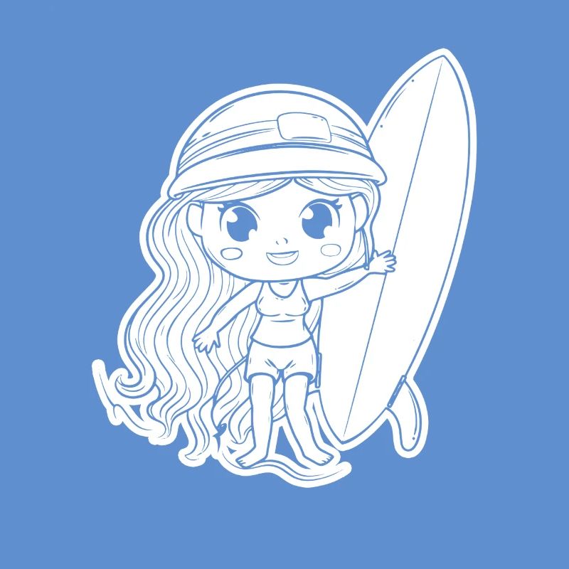 Petite surfeuse