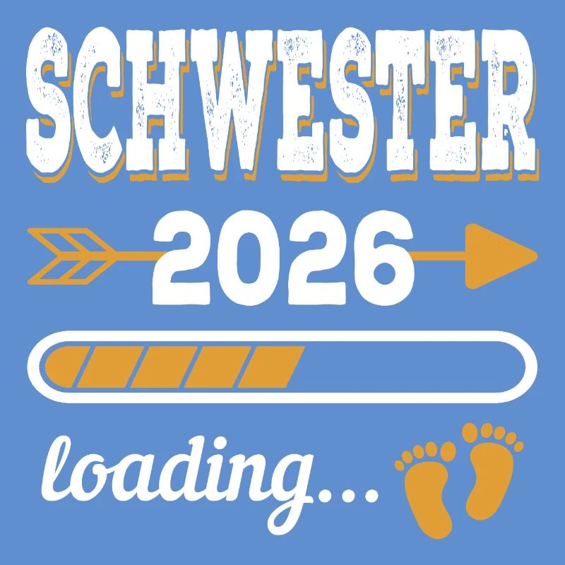 Schwester 2026 Loading große Schwester Geschenk