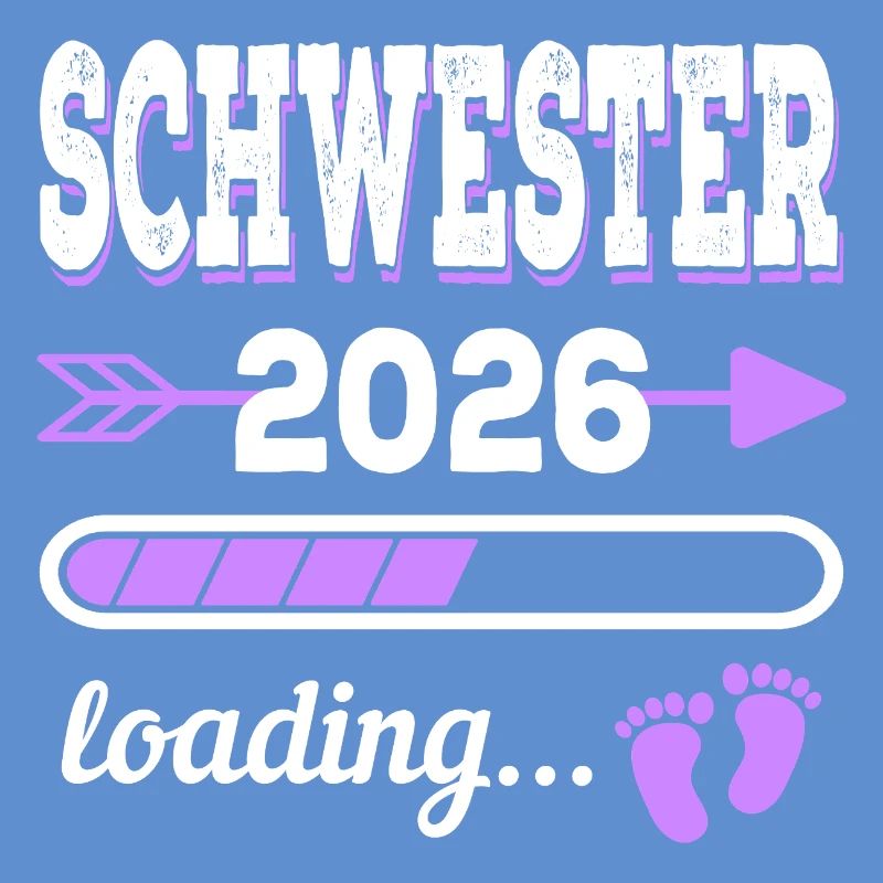 Sister 2026 Loading Idée de cadeau de naissance