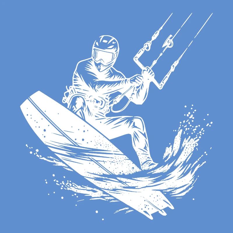 Kitesurf, eau de mer, vent, plaisir à vélo
