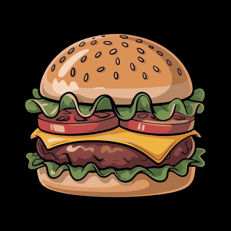 Frischer Burger Genuss