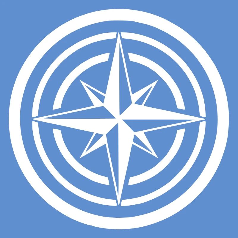 Compass Wind Rose Circle Navigation Clean
