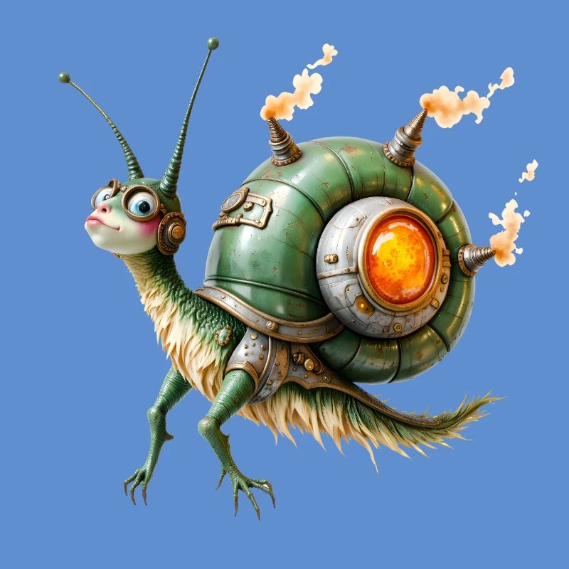 Réacteur d’escargot steampunk