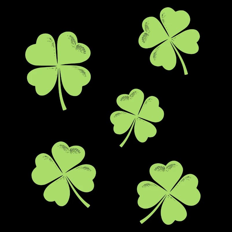 Vierblättriges Kleeblatt St Patricks Day Glück