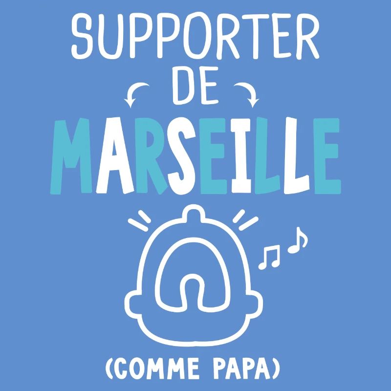 bébé supporter de Marseille comme papa