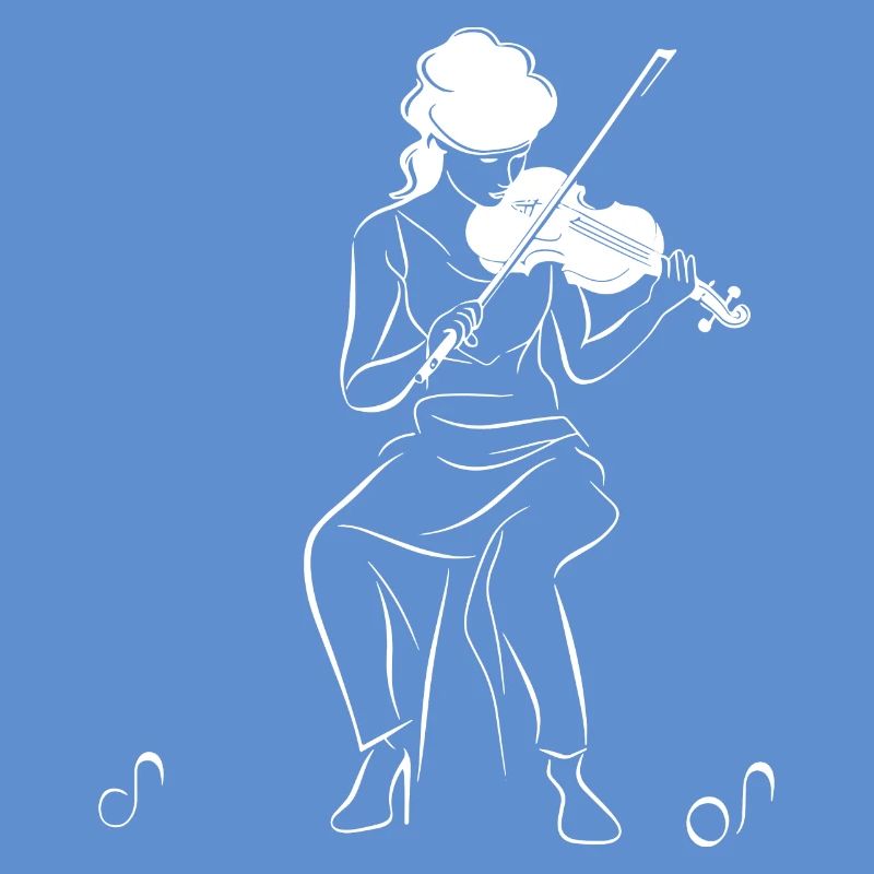 Dessin de violoniste
