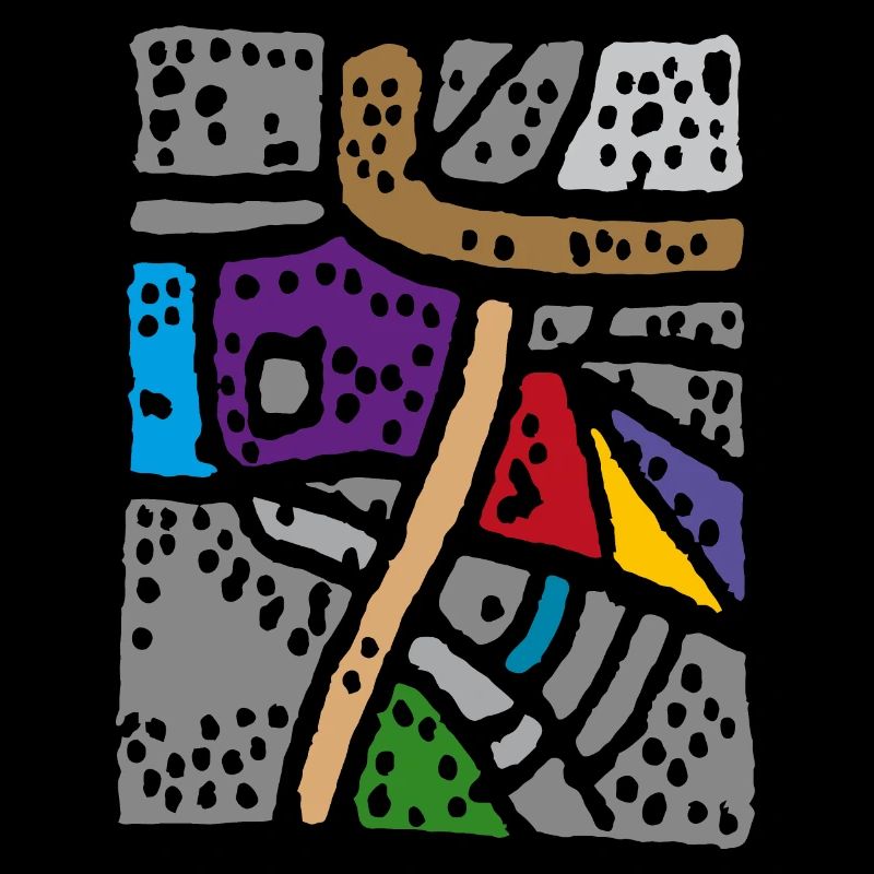 Farben Abstrakt - Teppich